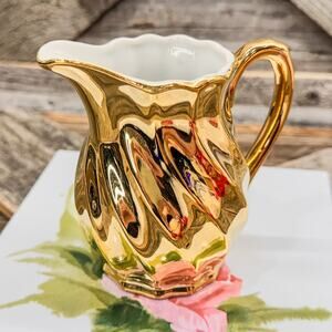 1950’s Vintage Gold-Plated Pitcher-Fred Roberts Company San Francisco-Japan